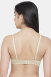 PrettyCat Wired Medium Coverage Push-Up Bra - Skin White — thumbnail 2